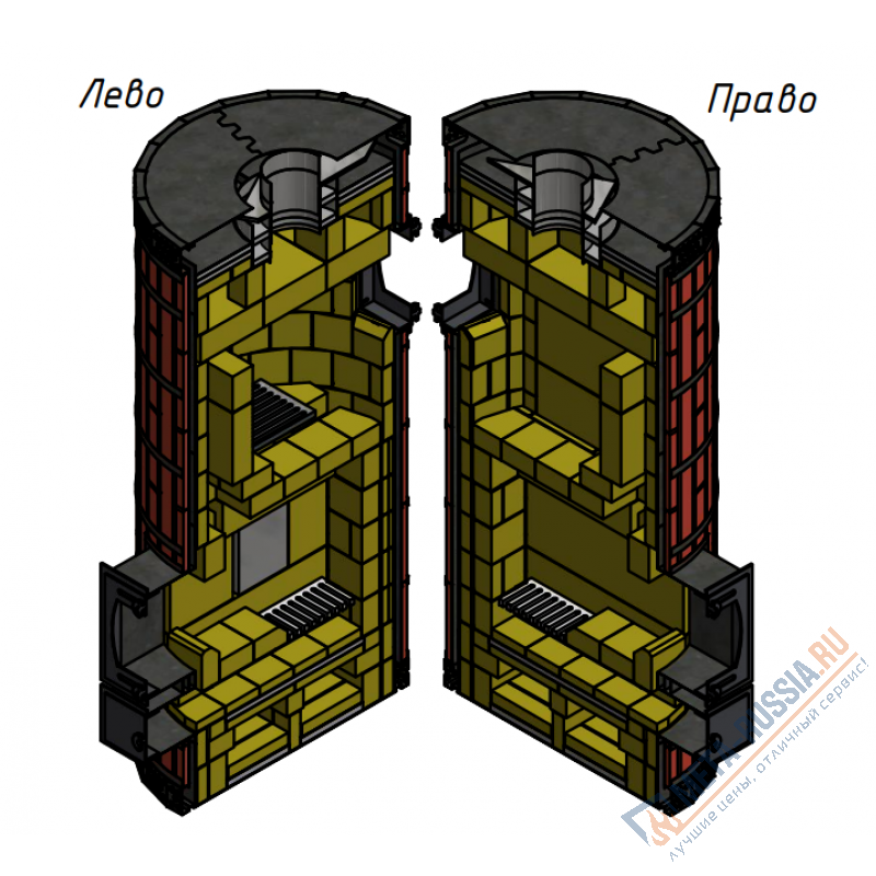 Печь банная КДМ с обращённым пламенем Обращёнка-КДМ в Амфиболите