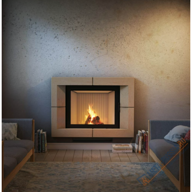 Каминная топка Kratki Nadia/13 черная футеровка