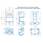 Каминная топка Экокамин ДЕЛЬТА 800 P три стекла принтинг подовое горение (TDN800P)
