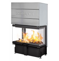 Каминная топка Экокамин ДЕЛЬТА 800 P TDN800P три стекла принтинг подовое горение