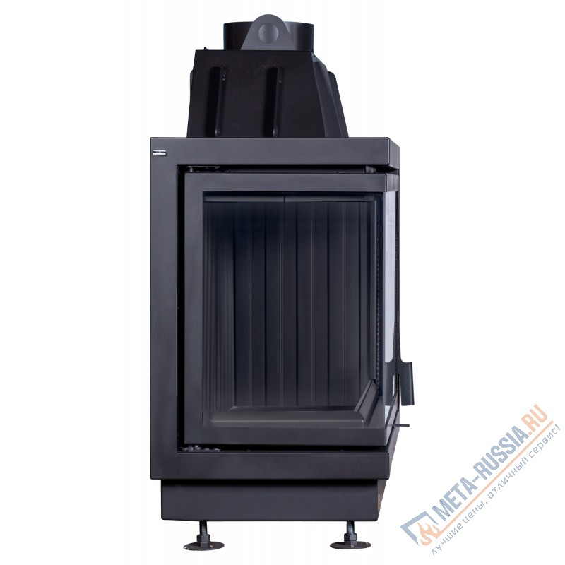 Каминная топка Экокамин Альфа 800 LB два стекла левая черный шамот (TA800LB)