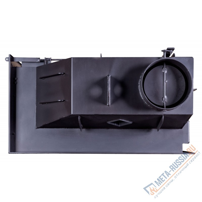 Каминная топка Экокамин Альфа 800 LB два стекла левая черный шамот (TA800LB)