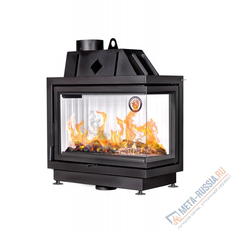 Каминная топка Экокамин Альфа 800 R два стекла правая (TA800R)