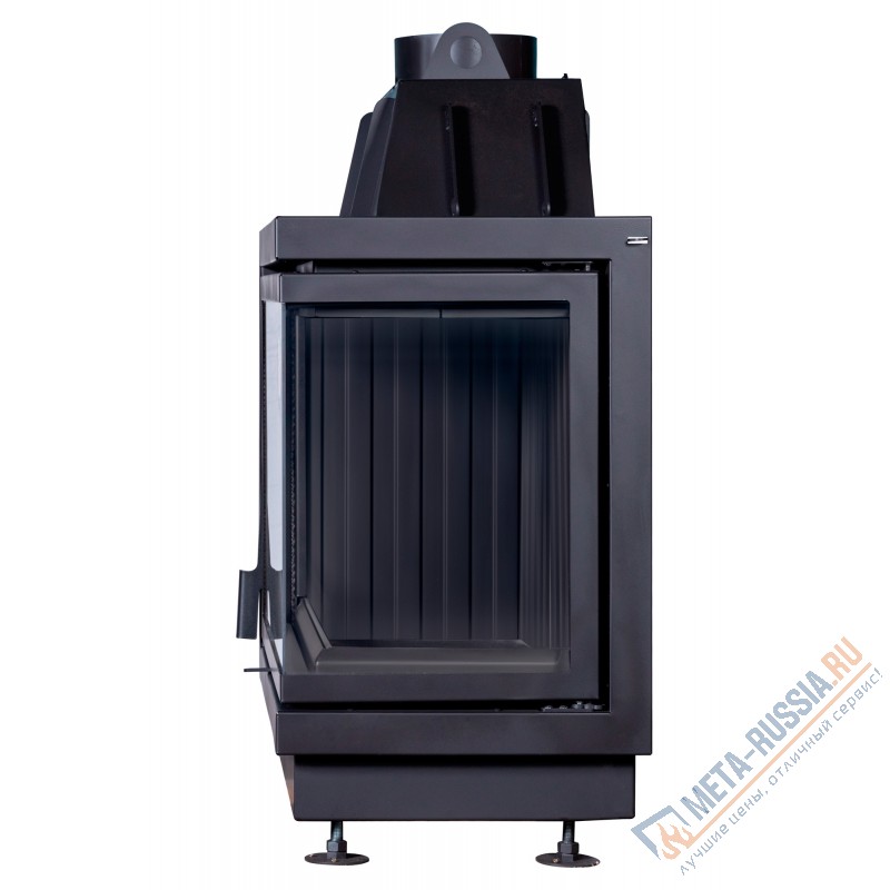 Каминная топка Экокамин Альфа 800 RB два стекла правая черный шамот (TA800RB)