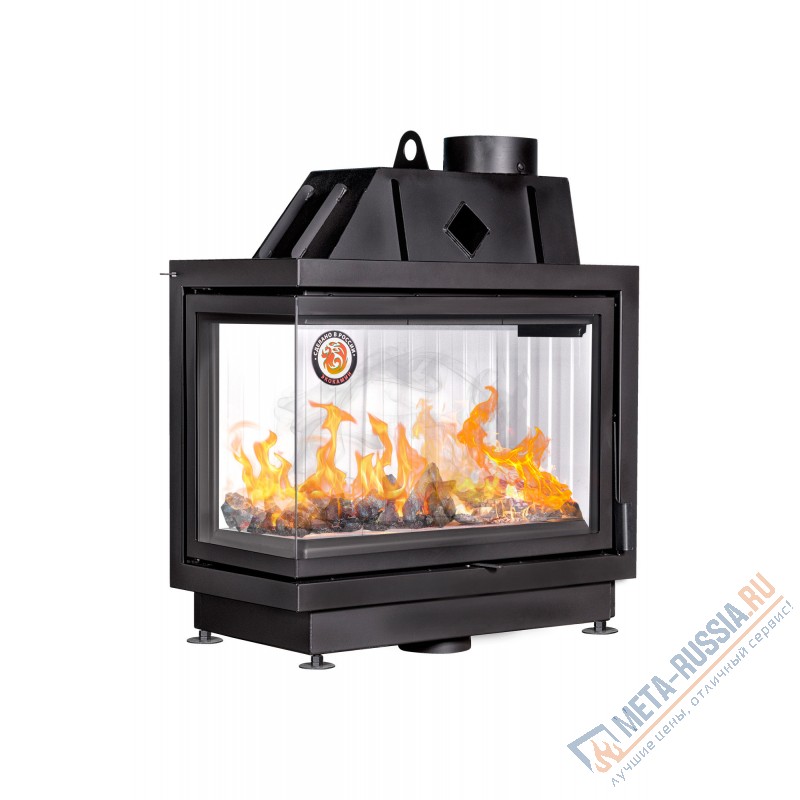 Каминная топка Экокамин Альфа 800 L два стекла левая (TA800L)