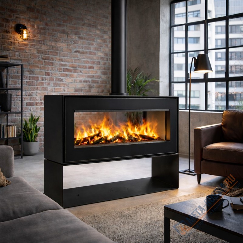 Печь-камин Мета-Бел Монблан 2С