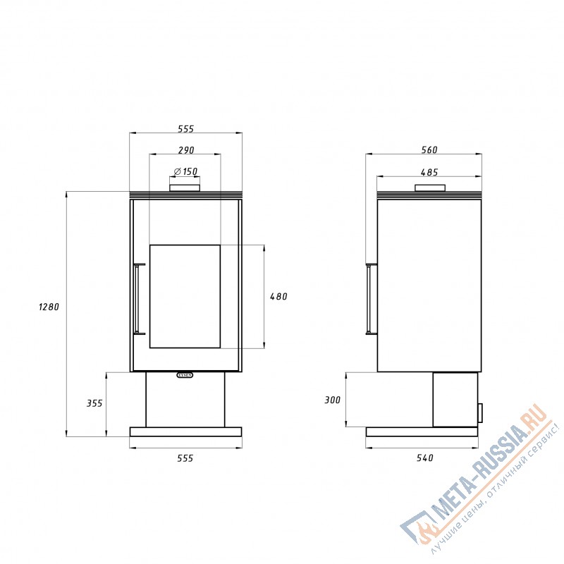 Печь-камин Eysen VN 10