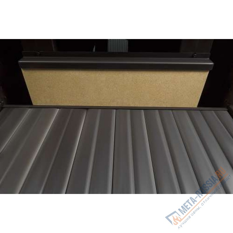 Каминная топка Экокамин ДЕЛЬТА 1200х800х450PB три стекла подовая черный шамот (TDN1200-800PB)