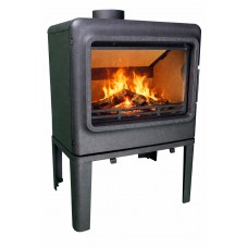 Печь-камин чугунная FireBird Leopard на ножках, футеровка шамот d-150 мм, 9 кВт