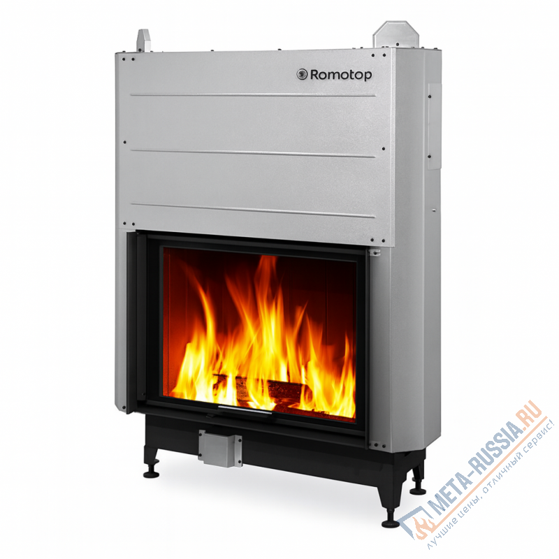 Каминная топка Romotop HEAT 3G L 88.66.05 черная футеровка
