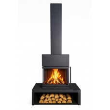 Камин Экокамин МАДРИД на дровнике Гигант центральный подовый KM212CB Камин Экокамин МАДРИД на дровнике Гигант центральный подовый KM212CB