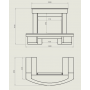 Каминная облицовка Madeira Mirabel пристенная