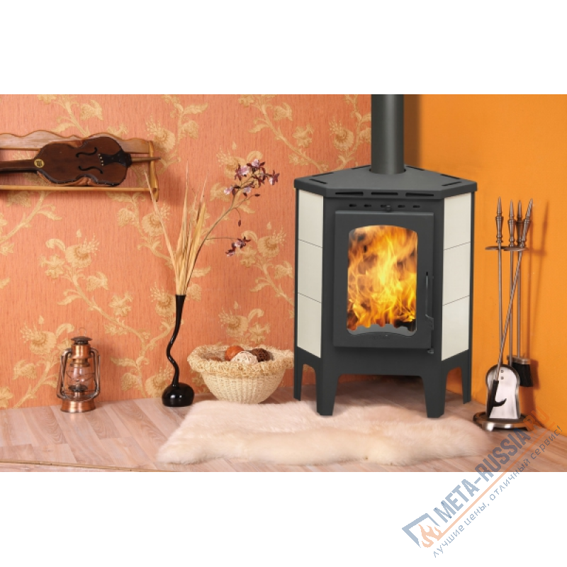 Печь-камин Экокамин Бавария угловая