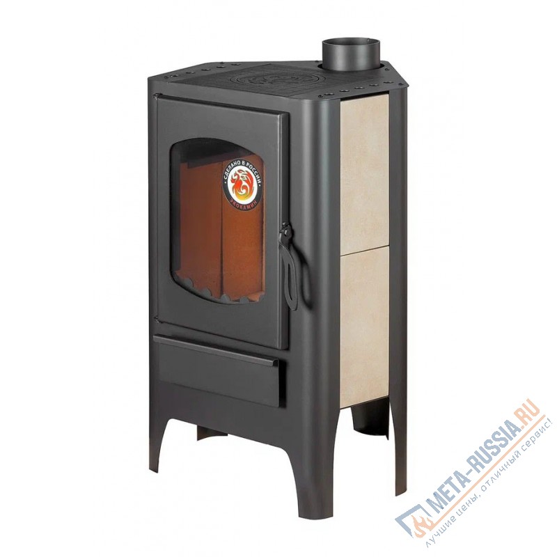 Печь-камин Экокамин Бавария Эко угловая с плитой Печь-камин Экокамин Бавария Эко угловая с плитой