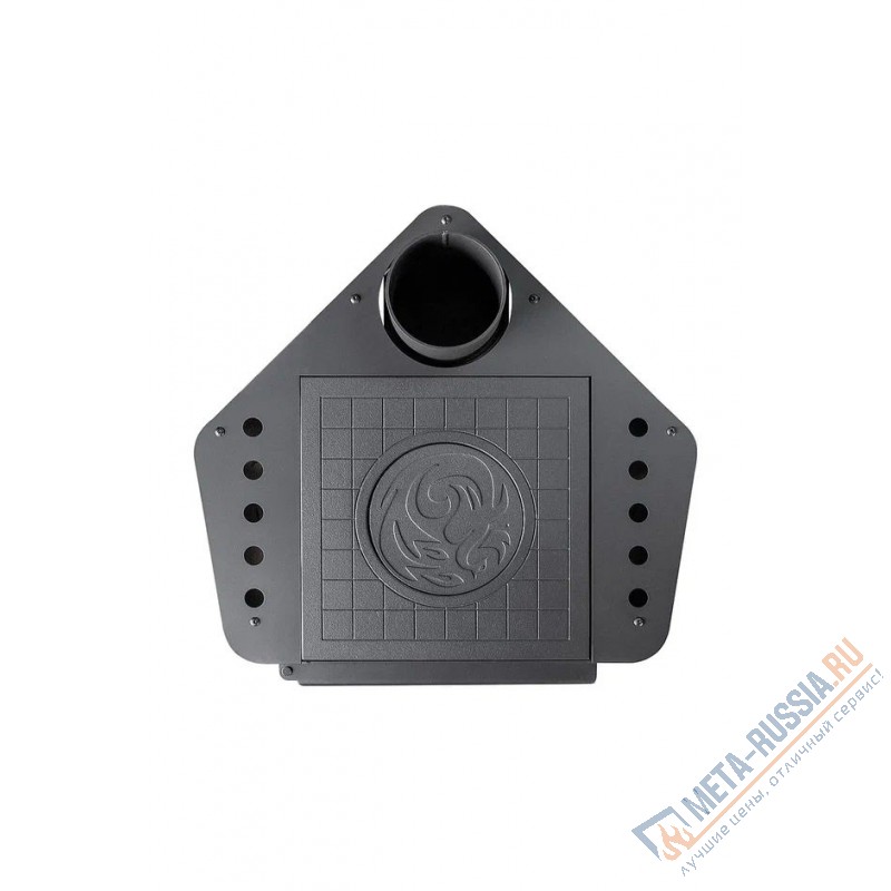 Печь-камин Экокамин Бавария Эко угловая с плитой