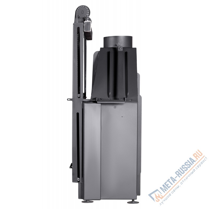 Каминная топка ЭкоКамин Альфа 800KB с контргрузом черный шамот (TA800KB)