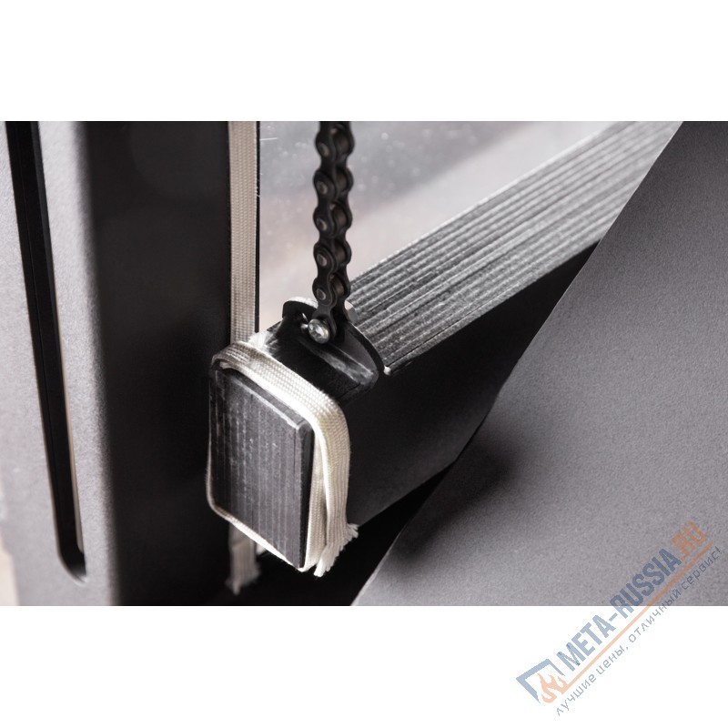 Каминная топка ЭкоКамин Альфа 800KB с контргрузом черный шамот (TA800KB)