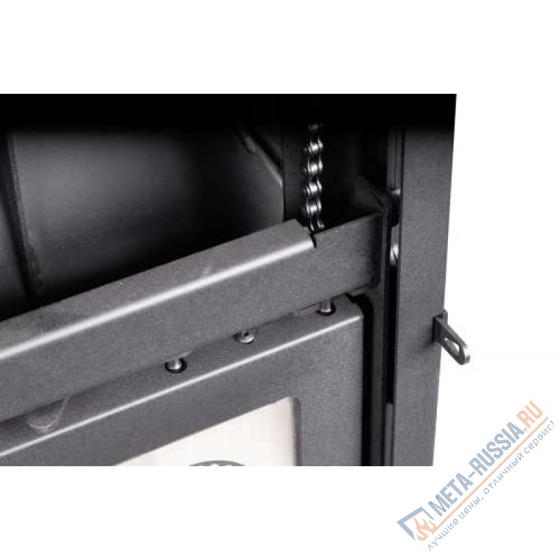 Каминная топка Экокамин Альфа 700 КВ с контргрузом черный шамот TA700-1KB