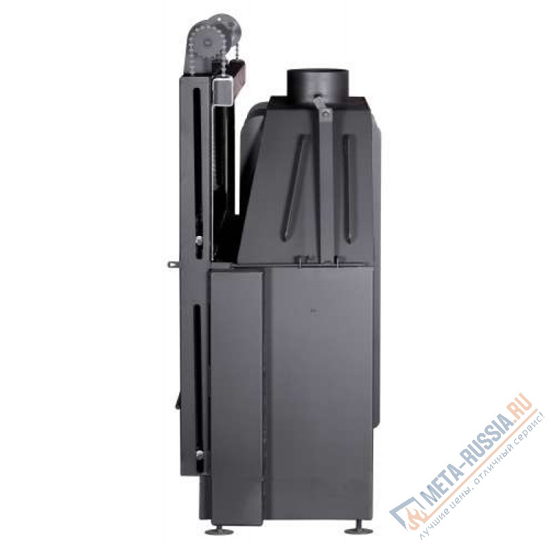 Каминная топка Экокамин Альфа 700 КВ с контргрузом черный шамот TA700-1KB