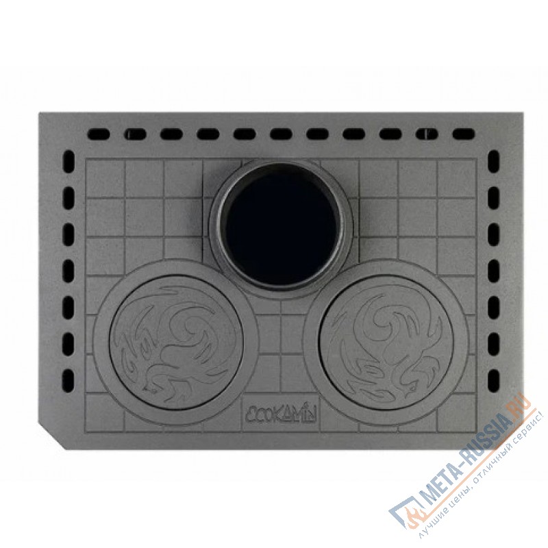 Печь-камин Экокамин Бавария с плитой