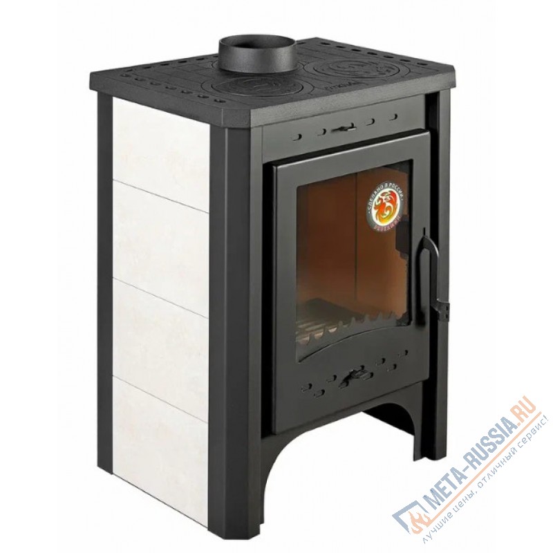 Печь-камин Экокамин Бавария с плитой