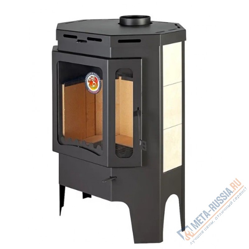 Печь-камин Экокамин Бавария призматик пристенно-угловой