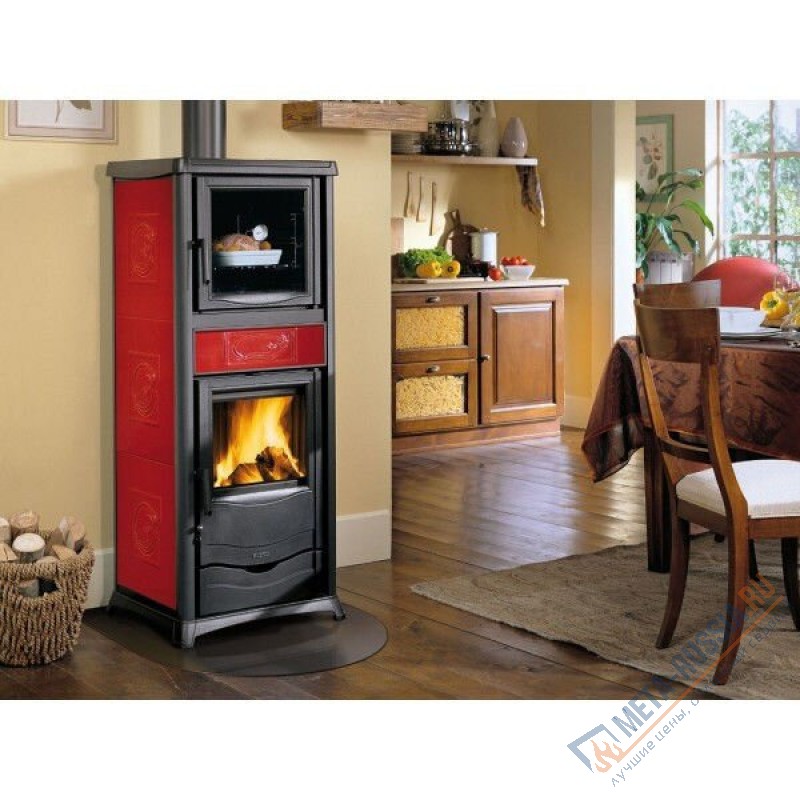 Печь-камин La Nordica Rossella Plus Forno Bordeaux (бордовый)