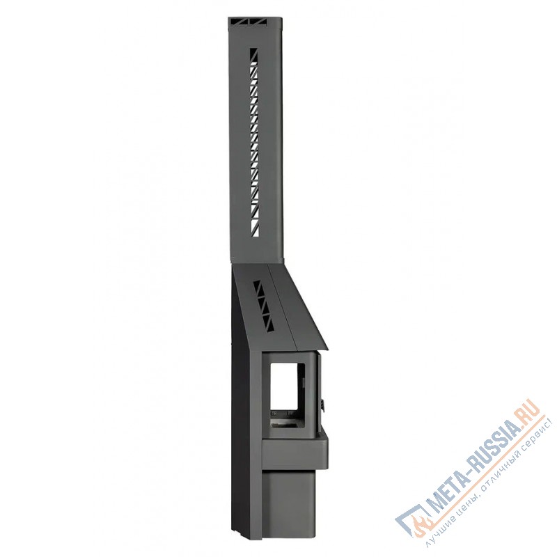 Печь-камин Экокамин Бавария три стекла графит