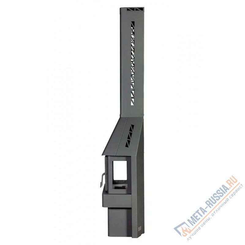 Печь-камин Экокамин Бавария три стекла графит