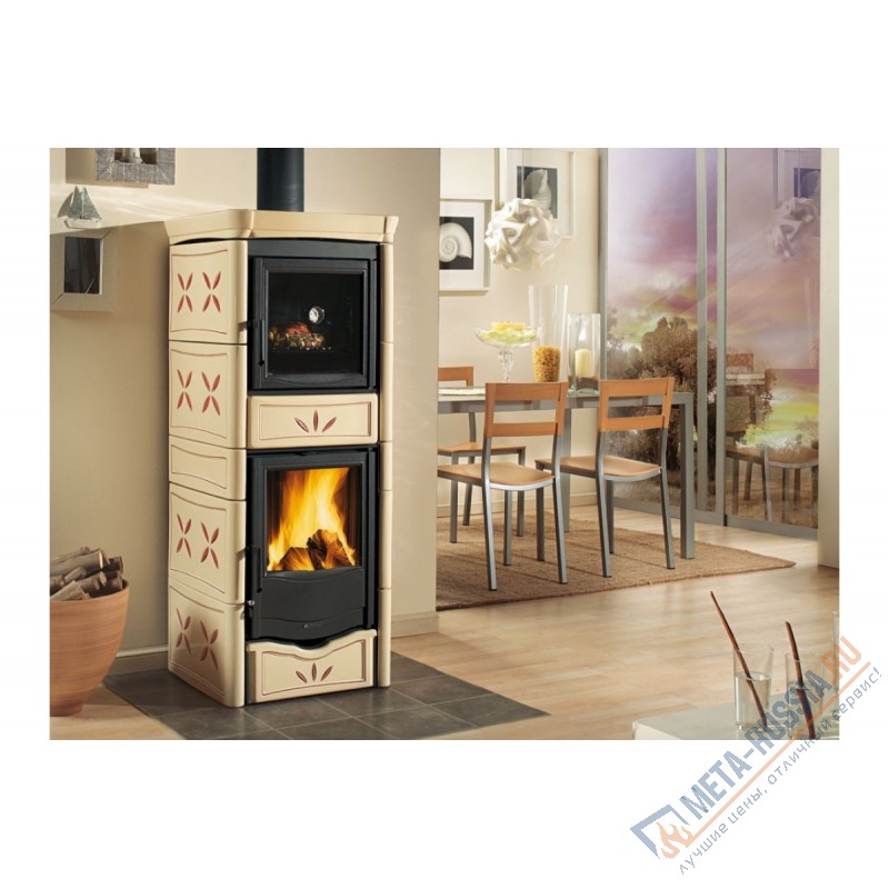 Печь-камин La Nordica Nicoletta forno Evo Silk Vogue Ametista