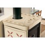 Печь-камин La Nordica Nicoletta forno Evo Silk Vogue Ametista