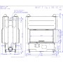 Каминная топка Romotop HEAT T 3G L 88.50.01