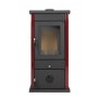 Печь-камин MBS THERMO VESTA PLUS DARK RED (с водяным контуром)