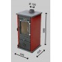 Печь-камин MBS VESTA ECO RED