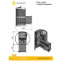Банная печь ВЕЗУВИЙ Скиф с закрытой каменкой (270)