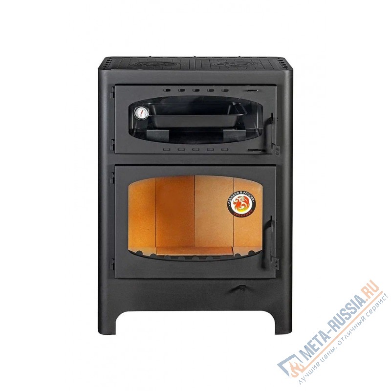 Печь-камин Экокамин Бавария ЭКО с духовкой и плитой PK179