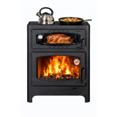 Печь-камин Экокамин Бавария ЭКО с духовкой и плитой PK179