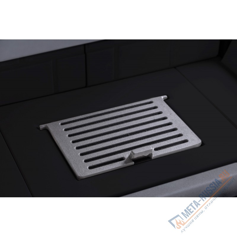 Каминная топка ЭкоКамин ДЕЛЬТА 800RB два стекла правая принтинг черный шамот TDN800RB