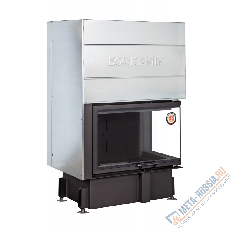 Каминная топка ЭкоКамин ДЕЛЬТА 800RB два стекла правая принтинг черный шамот TDN800RB Каминная топка ЭкоКамин ДЕЛЬТА 800RB два стекла правая принтинг черный шамот TDN800RB