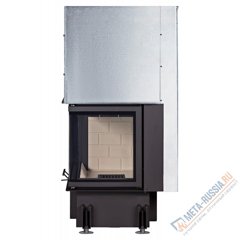 Каминная топка ЭкоКамин ДЕЛЬТА 800R два стекла правая принтинг TDN800R