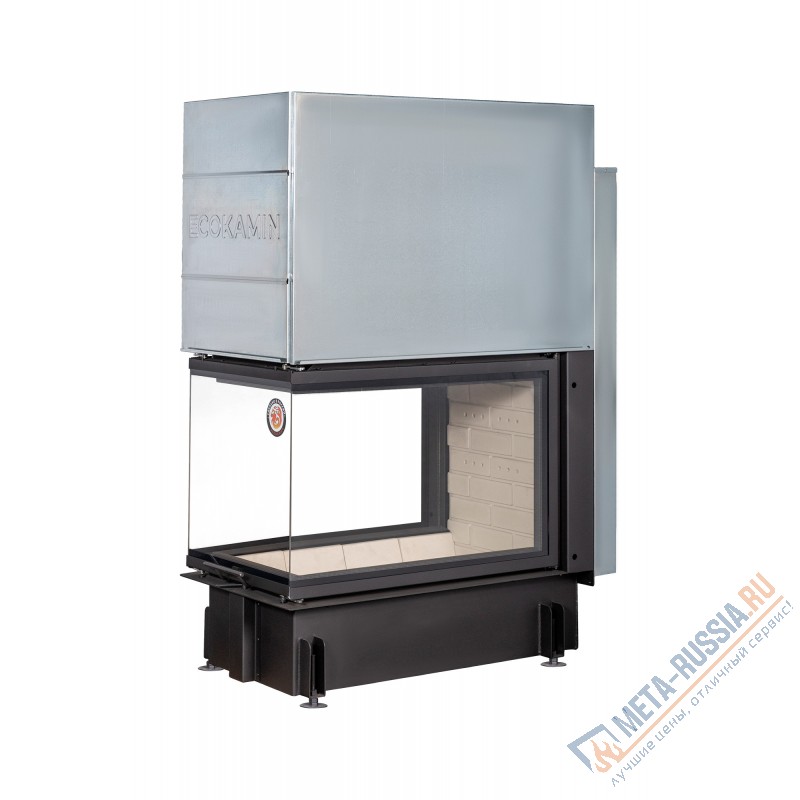 Каминная топка ЭкоКамин ДЕЛЬТА 900 P три стекла подовое горение принтинг Каминная топка ЭкоКамин ДЕЛЬТА 900 P три стекла подовое горение принтинг