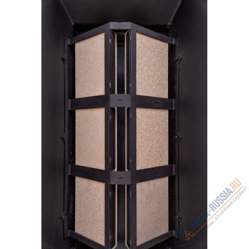 Каминная топка ЭкоКамин ДЕЛЬТА 900 P три стекла подовое горение принтинг