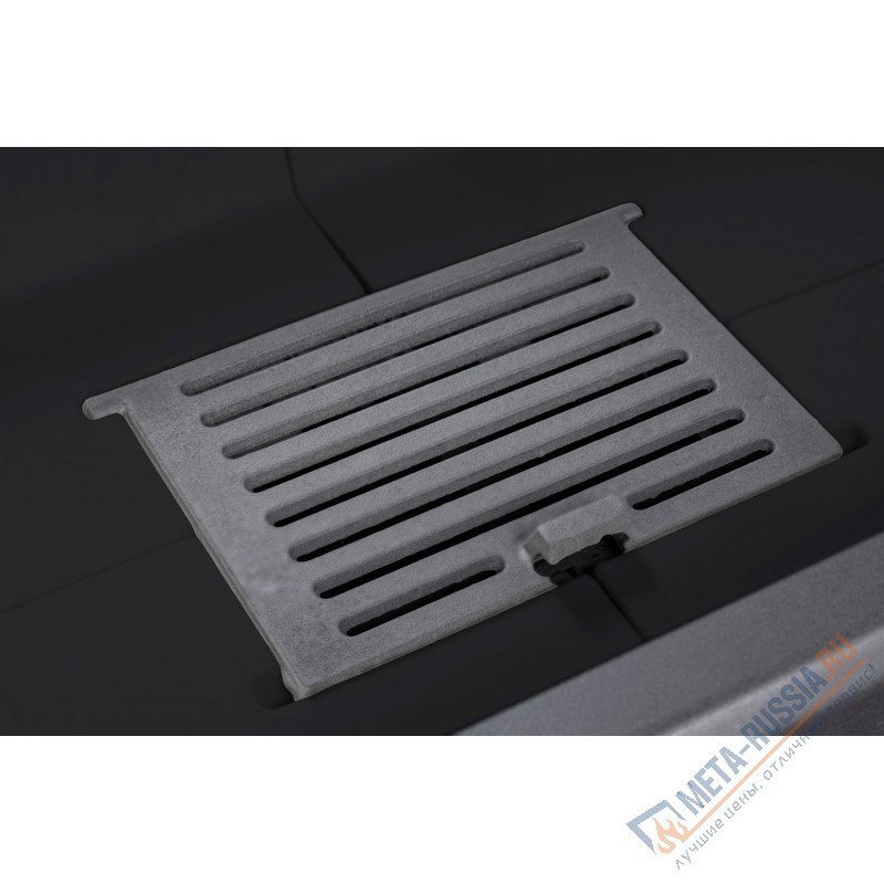 Каминная топка ЭкоКамин ДЕЛЬТА 900B три стекла принтинг черный шамот