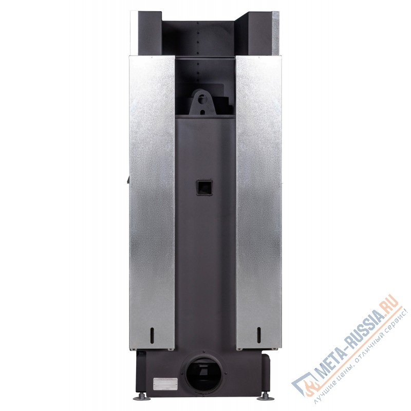 Каминная топка ЭкоКамин ДЕЛЬТА 900B три стекла принтинг черный шамот