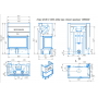 Каминная топка ЭкоКамин ДЕЛЬТА 1000L два стекла принтинг левая TDNP1000L
