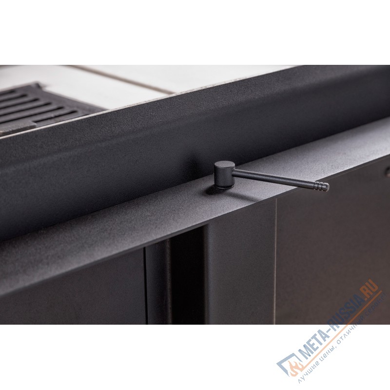 Каминная топка ЭкоКамин ДЕЛЬТА 1000L два стекла принтинг левая TDNP1000L