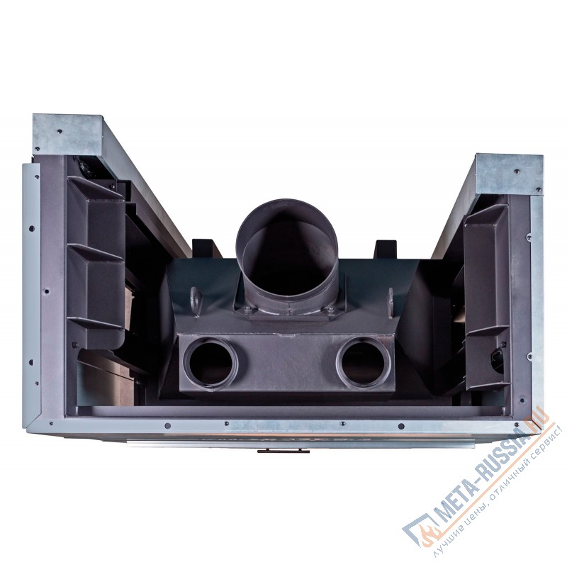 Каминная топка ЭкоКамин ДЕЛЬТА 1000L два стекла принтинг левая TDNP1000L