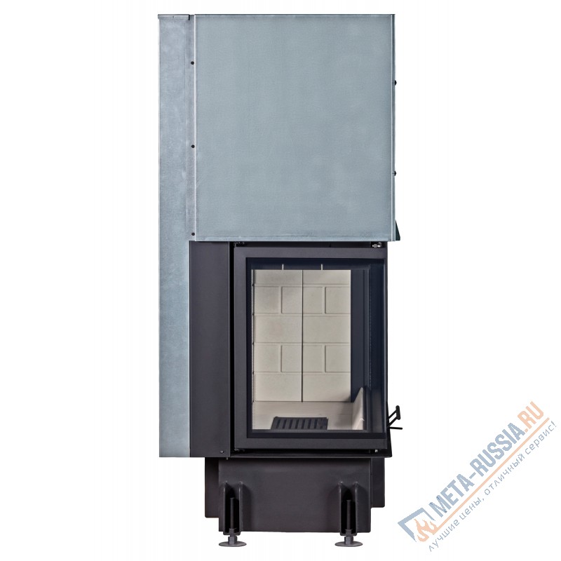 Каминная топка ЭкоКамин ДЕЛЬТА 1000L два стекла принтинг левая TDNP1000L