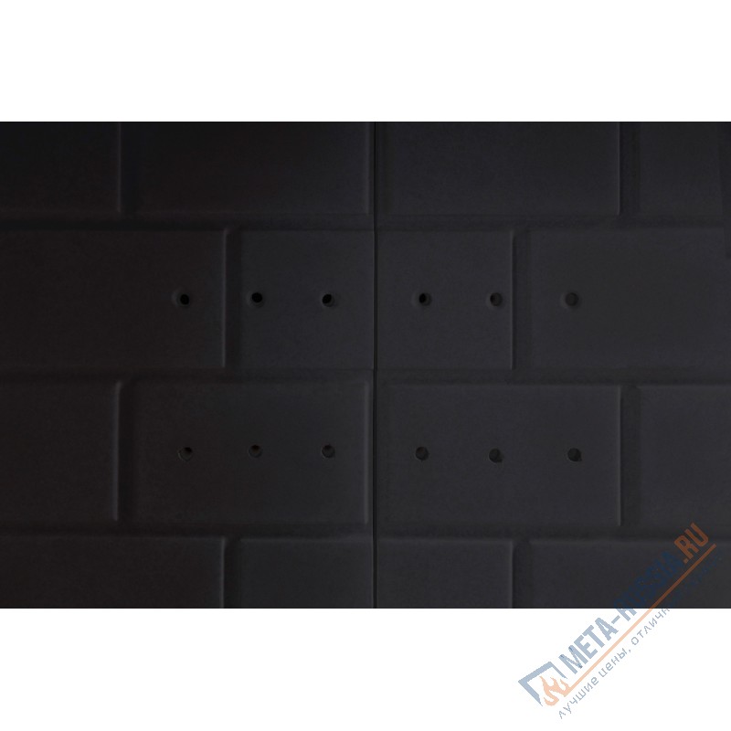 Каминная топка ЭкоКамин ДЕЛЬТА 1000RB два стекла принтинг правая черный шамот TDNP1000RB