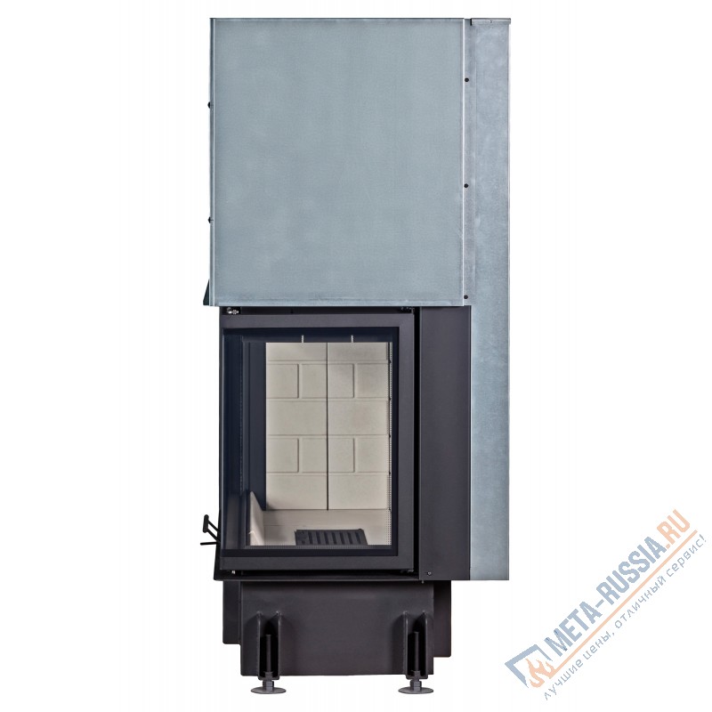 Каминная топка ЭкоКамин ДЕЛЬТА 1000R два стекла принтинг правая TDNP1000R